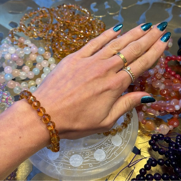 Citrine Faceted Bracelet CB13 - Picture 3 of 3